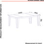 Hanah Home Mesa de Comedor Veyron Negro y Dorado